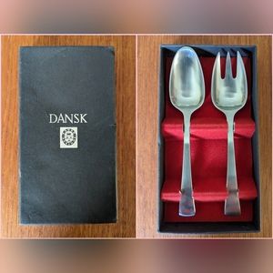Vintage Dansk JHQ Child's Cutlery Set, EUC.